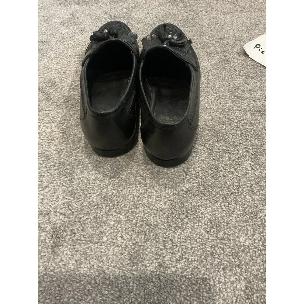 Florsheim Black mens Leather Loafers Black‎ Tassel kiltie size 8 1/2